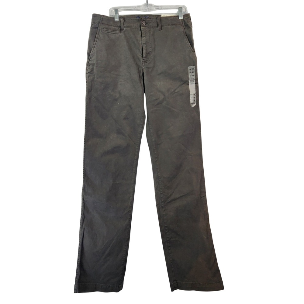American Eagle 34x36 Gray Relaxed Straight Extreme Flex Chino Pants Work Casual